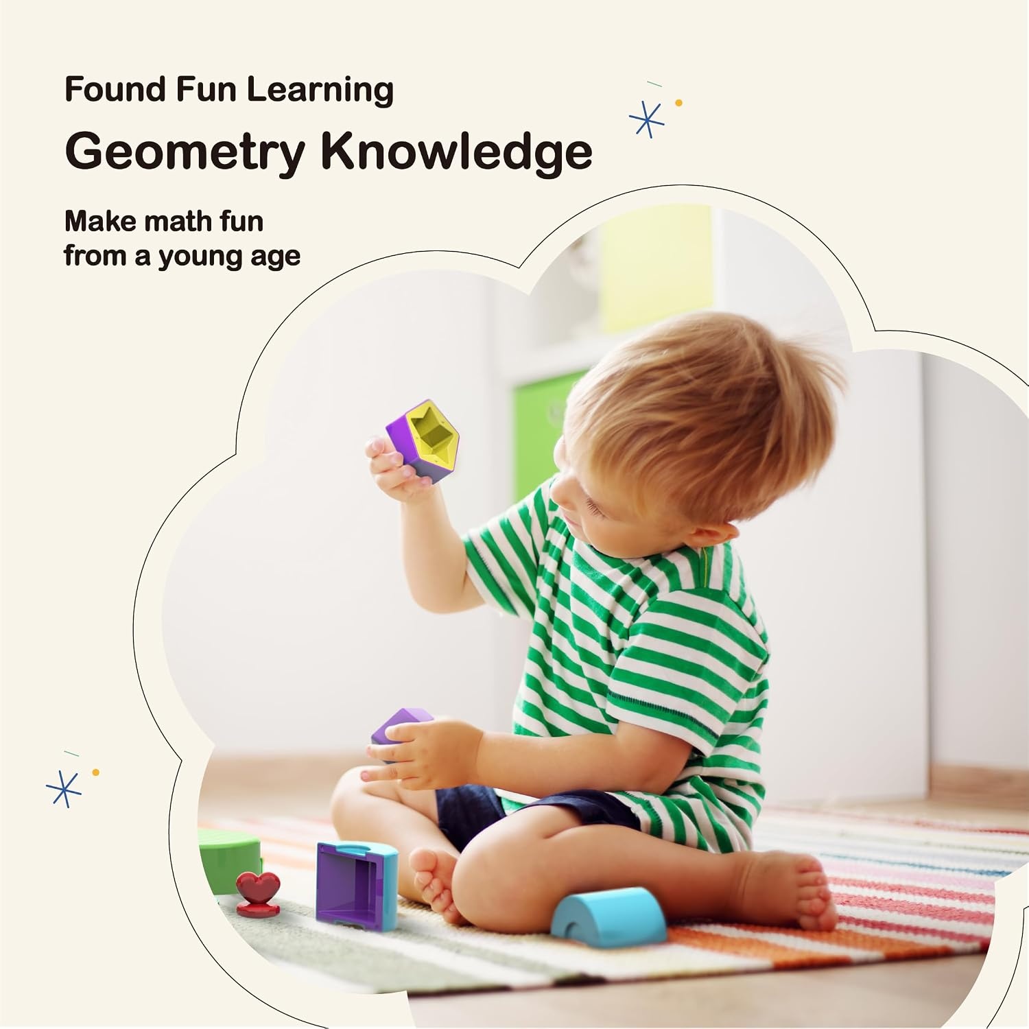 image:imageBEST LEARNING My GeoBlox  Sorting and Building Blocks to Learn Colors and Shapes for Children 3 Years  Cardboard Book Included  Building Toys for Boys and Girls as Birthday Present