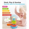 image:imageBEST LEARNING Stack amp Learn  Developmental Educational Activity Stacking Toy for 6 or 9 Month Old Baby and Up  First 1 Year Boy Girl Birthday Gift